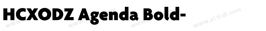 HCXODZ Agenda Bold字体转换